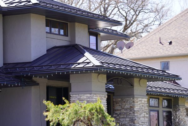 New steel roof installed on a home in Eagan, Minnesota